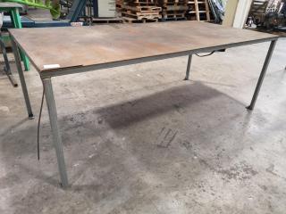 Workshop Work Table w/ Sheet Steel Top