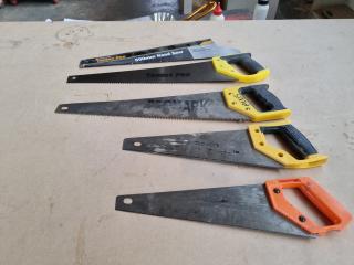 4 Assorted Hand Saws