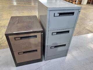 2x Precision Steel File Cabinets