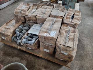 M36x130mm Galvanised Bolt/Nuts, approx 165x units