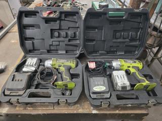 2 x Rockwell Cordless Impact Drivers