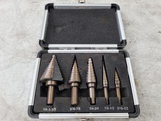 5-Piece Step Drill Bit Set, Imperial Sizes
