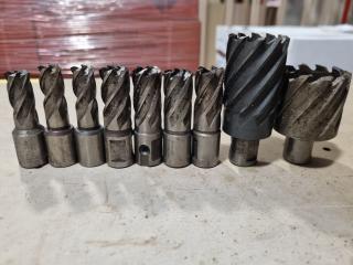 9x Assorted Annular Cutters