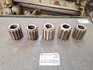 5 x Gear Hobber Cutters