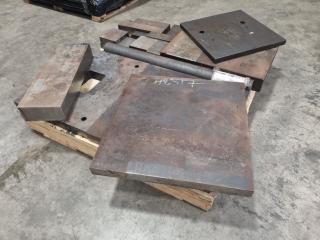 Pallet of Assorted Steel Plates & Bars