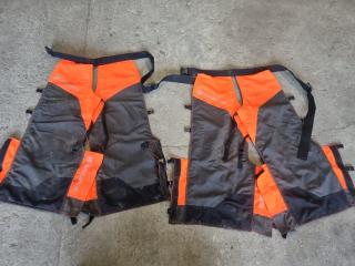 2 Sets of Husqvarna Chainsaw Chaps 