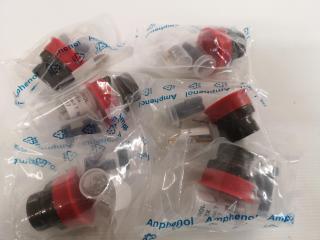 6x Amphenol Socapek Aviation Grade Cabling Connectors