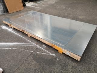 9x Galvanised Steel Sheets, Assorted Sizes