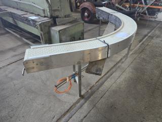 Realcold Stainless 90 Degree Plastic Link Conveyor 