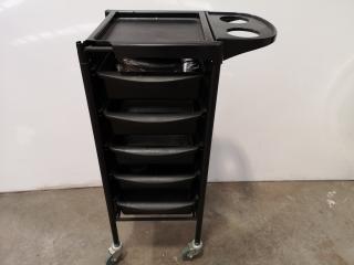 Mobile Hair Salon Stylist Equipment Cart w/ Contents