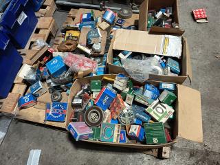 Pallet of Assorted Bearings and Oil Seals