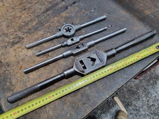 4x Assorted Thread Tap Wrenches