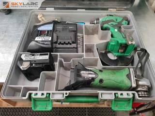 Hitachi Cordless Impact Driver and Grinder