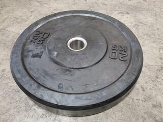 20kg Black Bumper Weight Plate by XLR8
