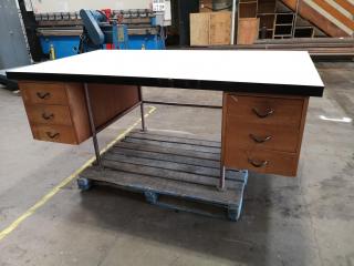 Vintage Executive Office Desk