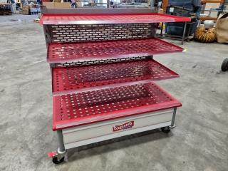 Mobile Adjustable Retail Shelving Unit