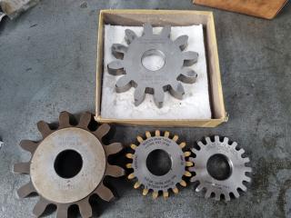 4 x Gear Shaper Cutters