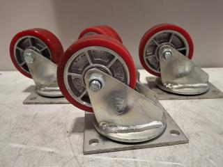 4 Heavy Duty Caster Wheels 