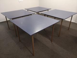 4x Matching Square Cafe Tables