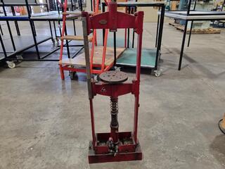 Vintage 1946 Hydraulic Press, NZ Made