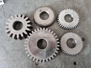 5 x Gear Shaper Cutters 