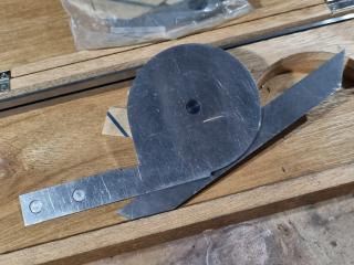 Vintage Marui Keiki Bevel Protractor BP-301 in Wood Case