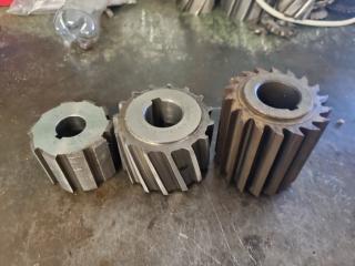 3 x Milling Machine Cutters 