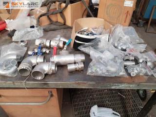 Large Lot of Stainless Pipe Fittings