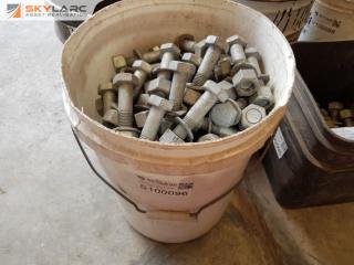 Bin of 20x90 Galv Bolts