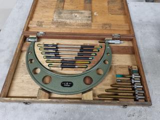 Mitutoyo Interchangeable Anvil Outside Micrometer Set 104-138A