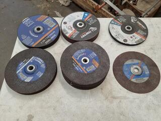 Assorted 230mm Dia Cut Off & Grinding Disks