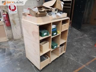 Custom Workshop Parts Trolley w/ Assorted Joinery Hardware