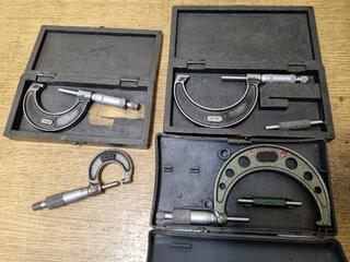 4x Imperial Scale Outside Micrometers