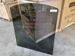 Bosca Ash Hearth Glass Panel, 900x790x12mm