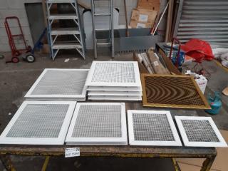 11 Assorted Aluminum Vent Grilles