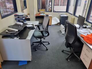 Assorted Office Desks, Chairs  Drawers, & More
