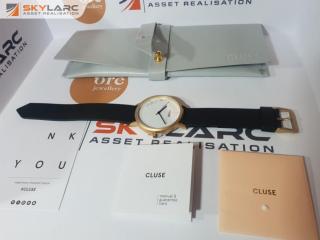 Cluse La Roche White Marble/Black Watch