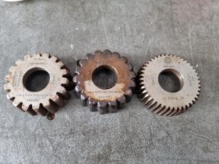 3 x Gear Shaper Cutters