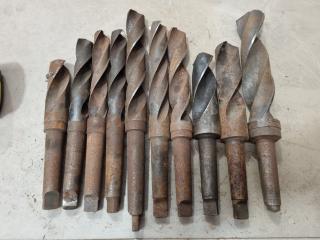 10x Assorted Drills w/ Morse Tapper No.3 Shanks