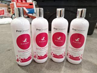 ProGroom Dog shampoo, 4x 500mL Bottles