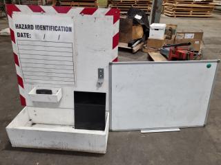 Custom Workshop Hazard Identification Reporting Station w/ Whiteboard