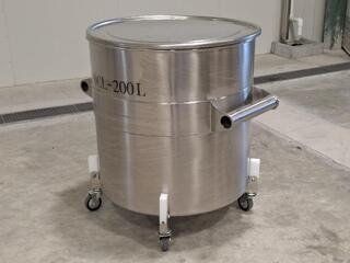 200 Litre Stainless Steel Mobile Tank