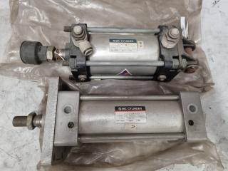 2x Pneumatic Cylinders by SMC