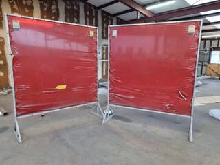 2x Welding Screens