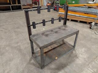 Workbench with Upright Tool Holders