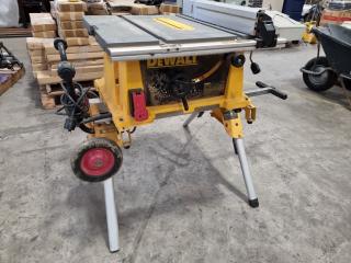 DeWalt 250mm Table Saw w/ Mobile Stand