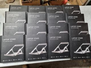 16x Adjustable Metal Laptop Stands, Bulk Lot, New