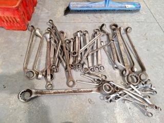 Large Lot of Box-End Wrenches/Ring Spanners