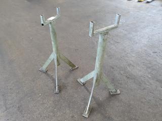 2 Metalwork Steel Support Stands