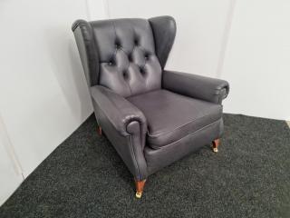 Wingback Armchair - Full Leather